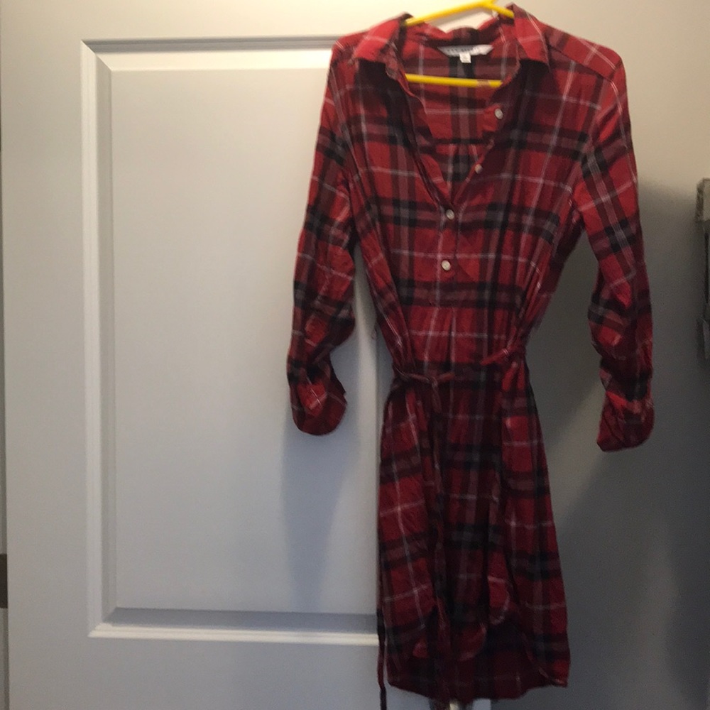 Max Studio plaid tunic dress